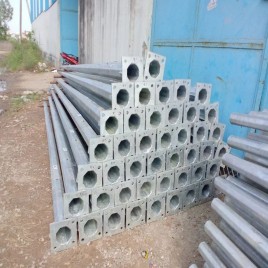 Single-Arm 6 Meter Gi Octagonal Pole, For Outdoor