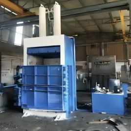 Single Box Double Cylinder Baling Machine With Bale Eject, Max Load Capacity: 75 Ton