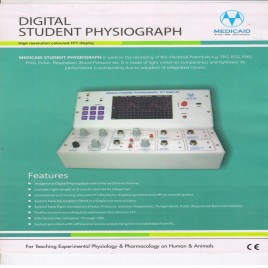 Single Channel Student Physiograph with LCD Display Compact Electrocardiography Device