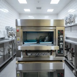 Single Deck Gas Oven with 2 Trays (16x24 Inch)