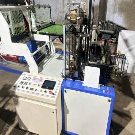 Single Decker Plastic Carry Bag Sealing Cutting Machine