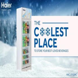 Single Door Haier Visi Cooler, 375L