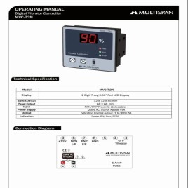 Single Phase 220V AC MVC-72N Multispan Vibrator Controlle