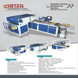 Single Phase Chetan Brand Automatic Notebook Stitching Folding And Squaring Machine
