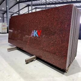 Slab Polished Jhansi Red Granite, Thickness: 15-20 mm
