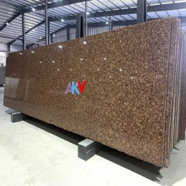 Slab Polished Sinduri Red Granite, For Flooring, Thickness: 15 mm