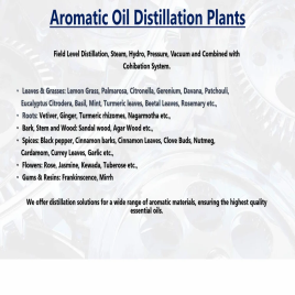 Small Scale Essential Oil Distillation Unit