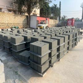 Solid Concrete Block Making Machine