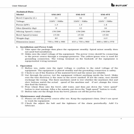 Spiral Mixer with 2 speeds & Timer - 45 litres