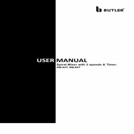 Spiral Mixer with 2 speeds & Timer - 64 litres