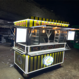 Square 1 Shelf Commercial Food Counter