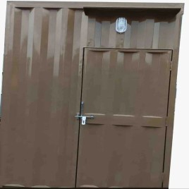 Square Brown Portable Security Cabin, For Guard Room