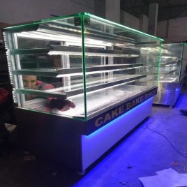Square Stainless Steel Cake Display Counter, For Shop