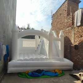 SRF 12x16 Feet White Combo Bouncy Castles