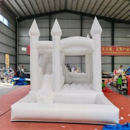 SRF 12x16 Feet White Combo Bouncy Castles