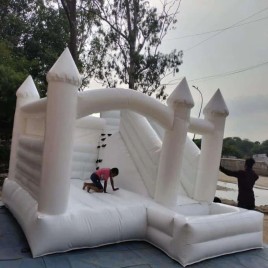 SRF 12x16 Feet White Combo Bouncy Castles