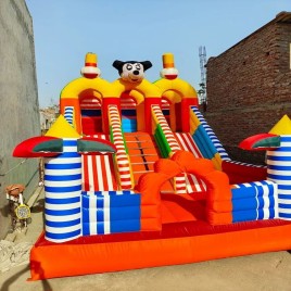 SRF 12x18 Feet 3 Line Mickey Mouse Inflatable Bounce
