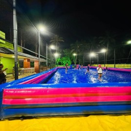 SRF Blue/Yellow Inflatable Shoppy Football Field