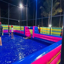 SRF Blue/Yellow Inflatable Shoppy Football Field