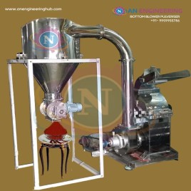 SS 304 Bottom Blower Pulverizer, Capacity: 100 kg/hr