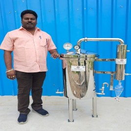 SS 304 Hydrosteam Distillation Unit, Capacity: 500 liter