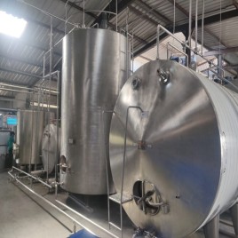 SS Dairy Processing Plant and Equipment, Capacity: 2000 litres/hr, Automation Grade: Semi-Automatic