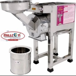 SS Pulveriser 3 HP - Semi Auto Deluxe Packbody Flour & Masala Grinding Machine