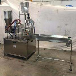 S.s. Rotary Spout pouch filling and capping machine, Power Consumption: 1-2 HP, Filling Range: 150ml To 200ml