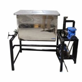Ss Semi Automatic Spice Powder Mixer Machine, For Spices Mixing, Capacity: 50 Kg Per 20 Minute