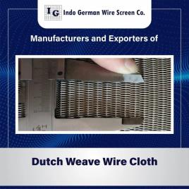 SS304 Dutch Weave Wire Cloth, For Industrial