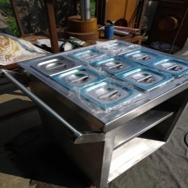 Stainless Steel 1 Shelve Masala Trolley, Size/Dimensions: Standard