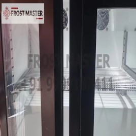 Stainless Steel 2 Frost Master Back Bar Chillers, Glass Door, Metallic