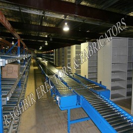 Stainless Steel 20-40 Feet Industrial Roller Conveyor, Roller Diameter: 100-300 Mm