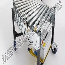 Stainless Steel 20-40 Feet Motorized Expandable Roller Conveyor, Material Handling Capacity: 50 - 150 Kg / Meter