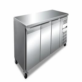 Stainless Steel 3 Door Under Counter Refrigerator, -2 Degreec ~ 10 Degreec, Capacity: 400 Ltr
