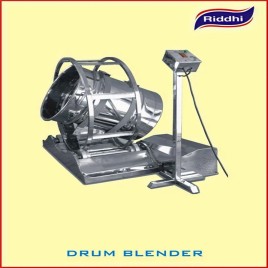 Stainless Steel 3 Phase Tumbler Mixer or Drum Blender, Capacity: 100 - 300 Liters