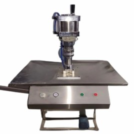 Stainless Steel AEROSOL BOTTLE CRIMPING MACHINE (PNEUMATIC), Capacity: 5 can/min