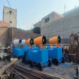 Stainless Steel Anti Smog Gun Trolley Mounted, Automation Grade: Fully Automatic