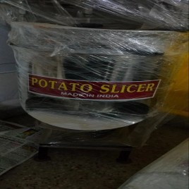 Stainless Steel Automatic Potato Slicer Machine, 1 HP, 100 kg/hr