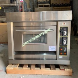Stainless Steel Berjaya Gas Single Deck Oven - BJY-G60-1BD, Capacity: 2 Trays Of 600x400 mm