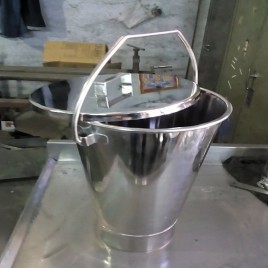 Stainless Steel Bucket with Lid
