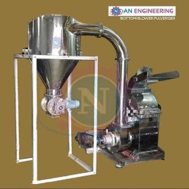 Stainless Steel Chilli Grinding Machine, Blower Pulverizer, Capacity: 1000 kg/hr
