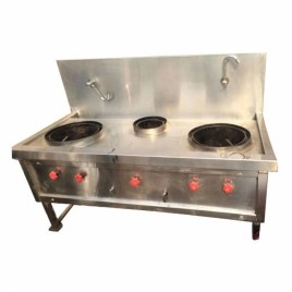 Stainless Steel Chinese Cooking Range, For Hotel