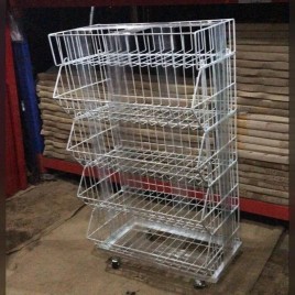 Stainless Steel Elegator Ss Wire Bin
