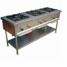 Stainless Steel Gas Burner Range, For Commercial