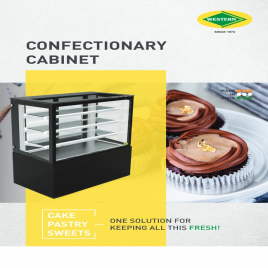 Stainless Steel Glass Cake Confectionery Showcase, For Bakery