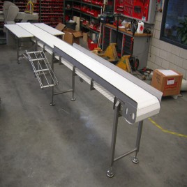 Stainless Steel Material Handling Belt Conveyors, Capacity: 1-50 kg per feet