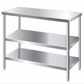 Stainless Steel MATTE FINISH FROST MASTER SS WORKING TABLE, For Hotel