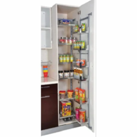 Stainless Steel Modern Kitchen Pull Out Pantry, Wall Mounted
