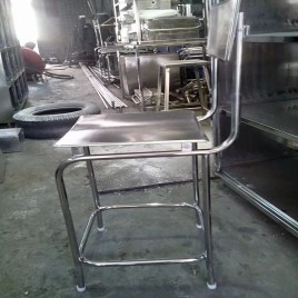 Stainless Steel Packing Chair, Without Armrest